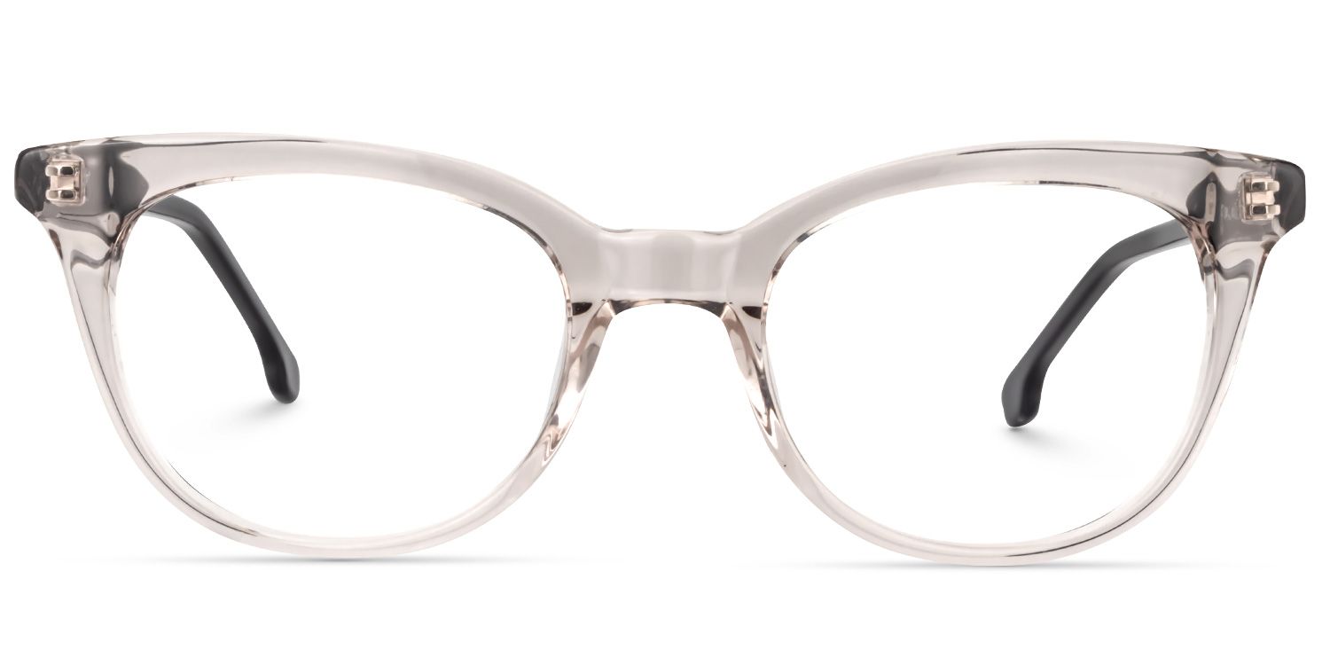 Round Gray-Clear Glasses | Zeelool Glasses0