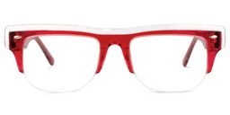 Cormier Square Red Glasses0