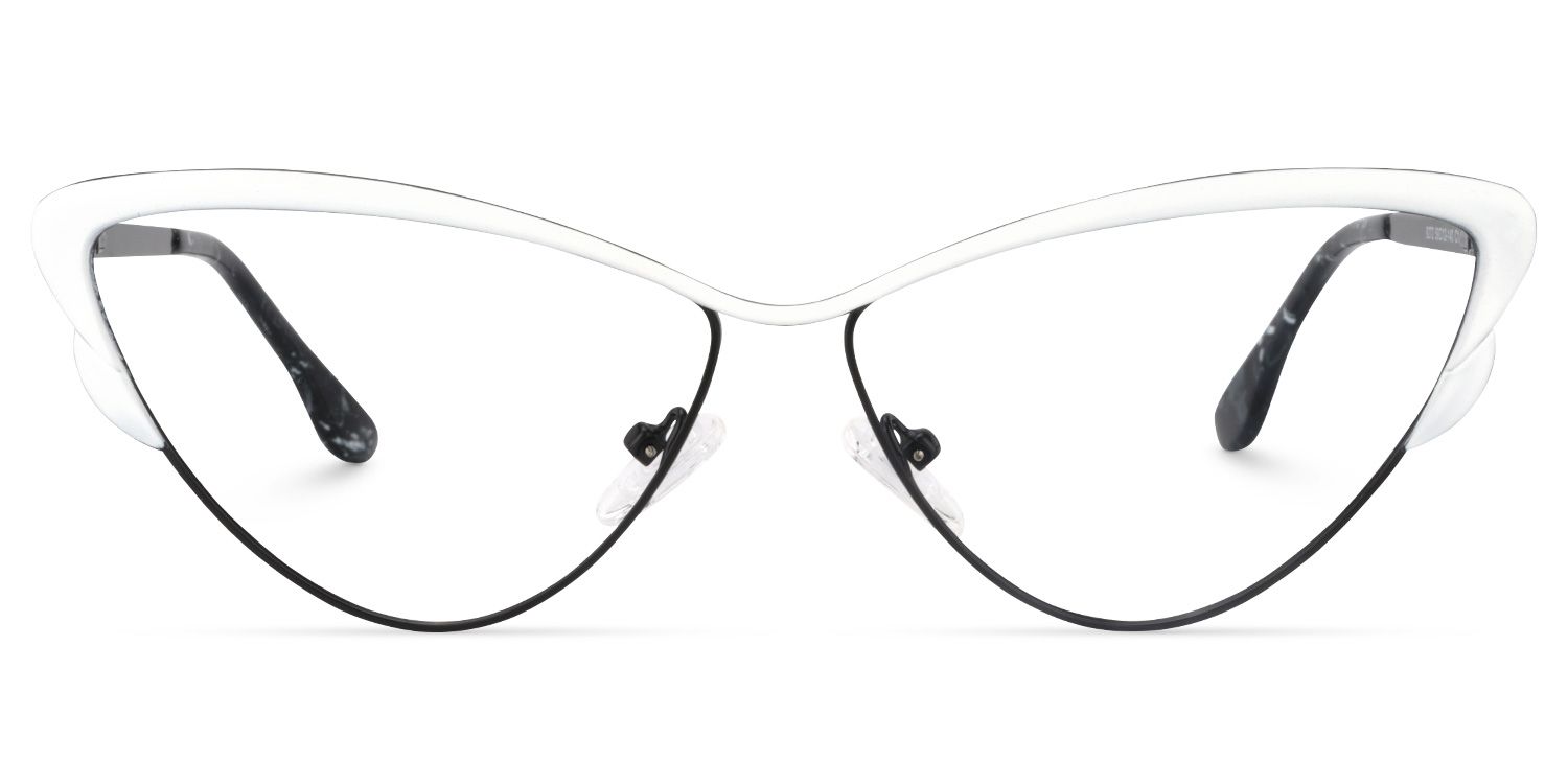 Cat Eye White Glasses | Zeelool Glasses0
