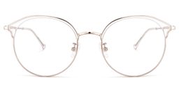 Edwards Geometric Rose-Gold Glasses0