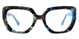 Bisasor Square Blue-Tortoise Glasses0