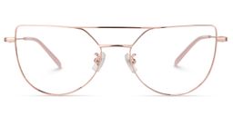Florrie Aviator Rose-Gold Glasses0