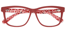 Arlen Rectangle Red Glasses1