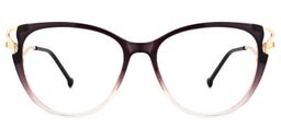 Gisela Cateye Purple Glasses0