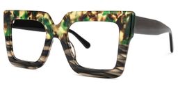 Brandon Square Two-tone Glasses1