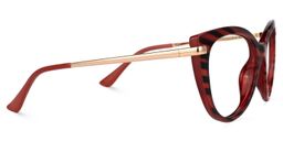 Amarilis Cateye Black-Red Glasses2