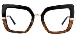 Natalin Square Black Glasses0