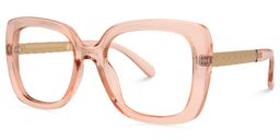 Sheikh Square Beige Glasses1