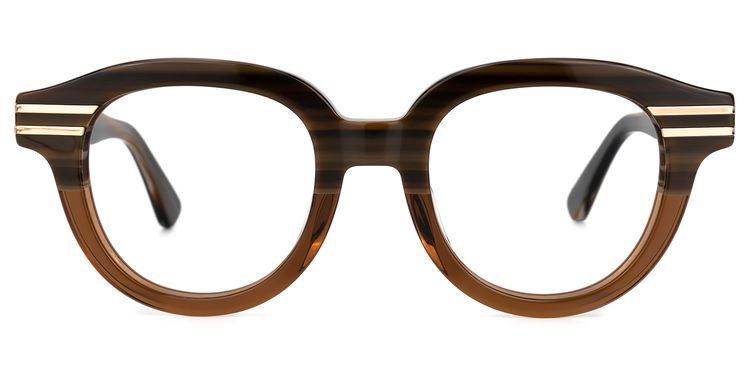 Merkley Round Brown Glasses