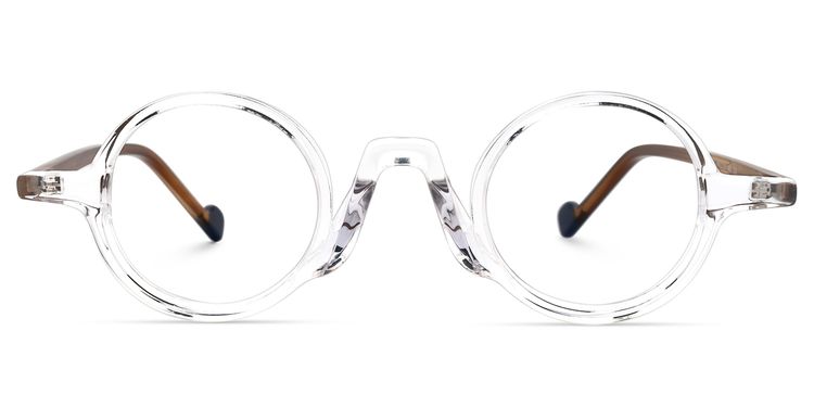 Sauri Round Clear Glasses