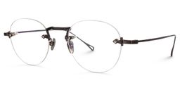 Guevara Round Brown Glasses1
