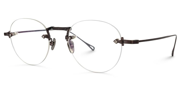 Guevara Round Brown Glasses