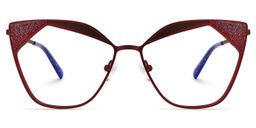 Chaparro Cateye Red Glasses0