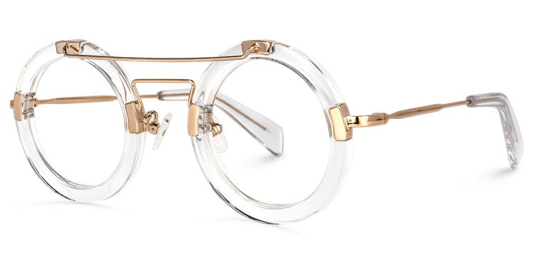 Martis Clear Round Glasses