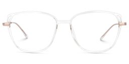 Haygood Cateye Clear Glasses0