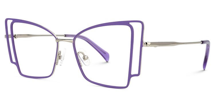 Tapacia Geometric Purple Glasses