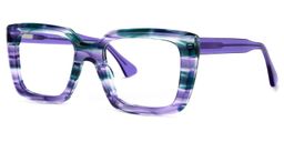 Beky Sqaure Purple Glasses1