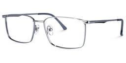 Tyrone Rectangle Silver Glasses1
