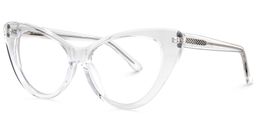 Alastair Cat Eye Clear Glasses2