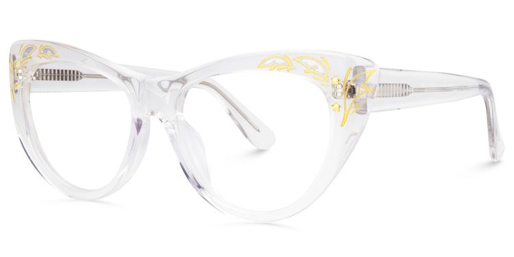 Pamela Cateye Clear Glasses