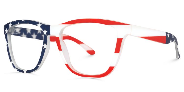 Pedro Square USA Flag Glasses