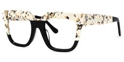 Carolann Black Square Glasses1