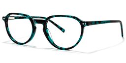 Engle Oval Green Glasses1
