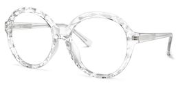Lila Round Clear Glasses1