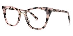 Martha Cat Eye Pink Floral Glasses1