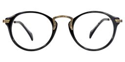 Richards Round Black Glasses0