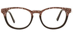 Charlotte Round Brown Glasses0