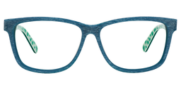 Arlen Rectangle Cyan Glasses0