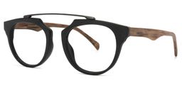 Edward Geometric Black Glasses2