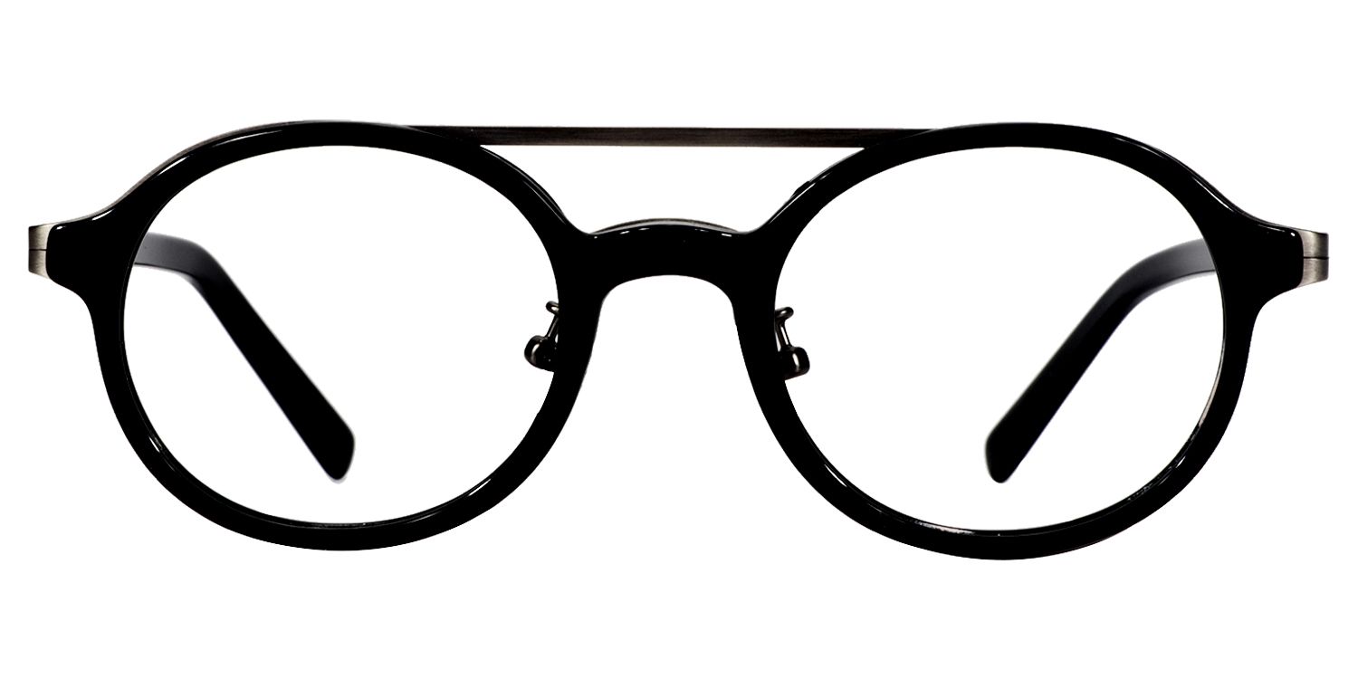 Aviator Black Glasses | Zeelool Glasses0