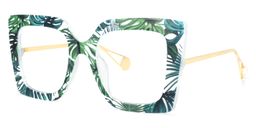 Qatar Square Green Glasses1