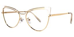 Dieppa Cateye White Glasses1