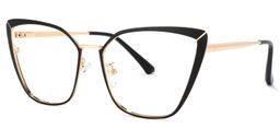 Maxwell Cateye Black Glasses1