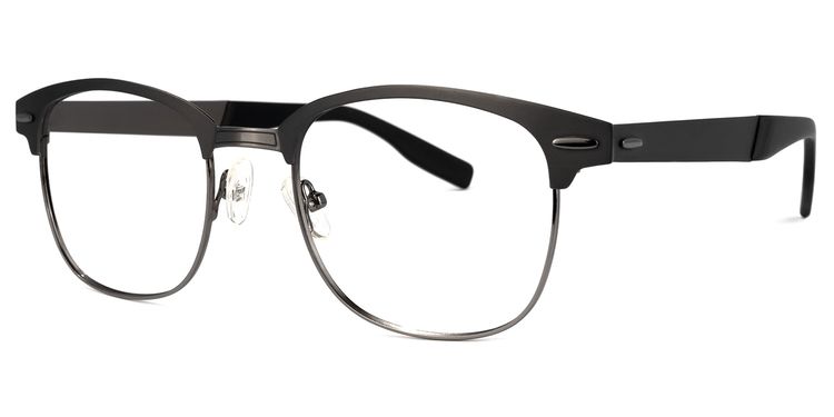 Shonia Browline Gray Glasses