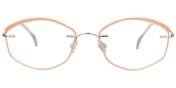 Adriana Oval Orange Glasses0