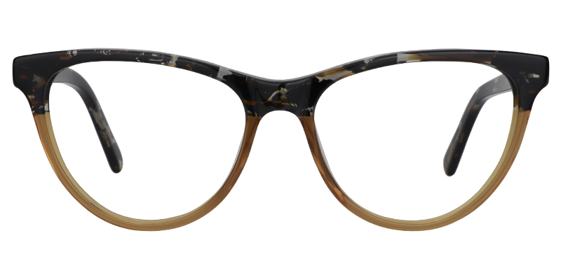 Cateye Brown Glasses | Zeelool Eyeglass Frames0