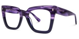 Kathya Purple Square Glasses1