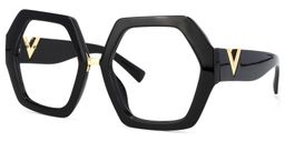 Mohammed Geometric Black Glasses1