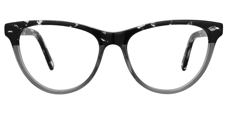 Round Black-Clear Glasses | Zeelool Eyeglasses0