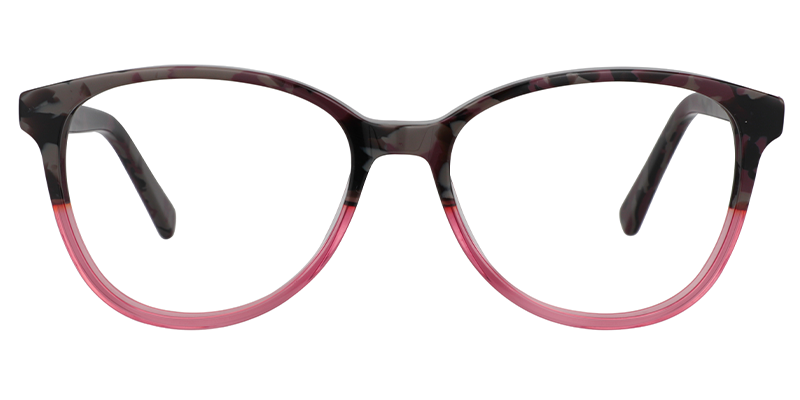 Round Bright-Pink Glasses | Zeelool Glasses0