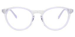 Adrienne Round Light Purple Glasses0