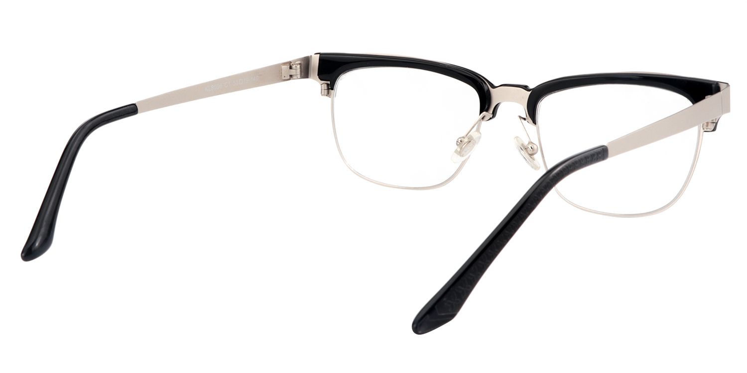Rectangle Black Glasses | Zeelool Glasses5