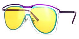 Nathalie Aviator Purple Sunglasses1