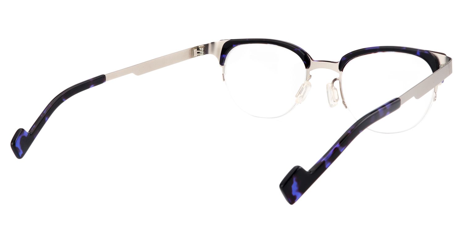 Square Purple Tortoise Glasses | Zeelool Glasses5
