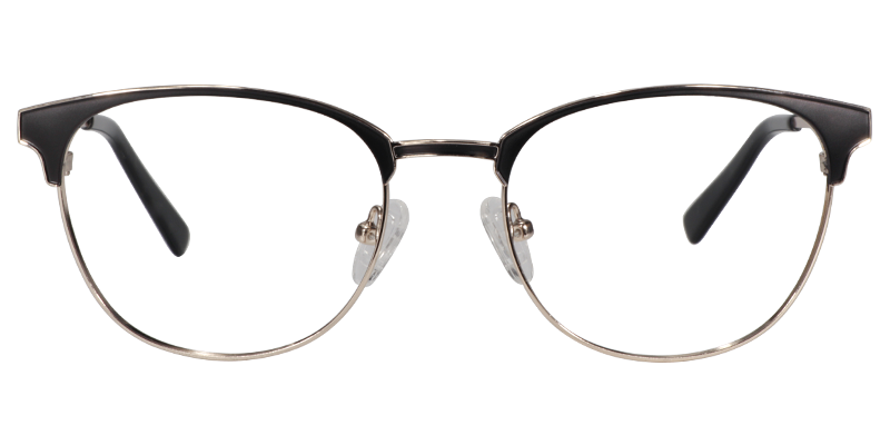 Browline Black Glasses | Zeelool Eyeglasses0