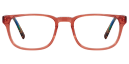 Gloria Rectangle Living Coral Glasses 0